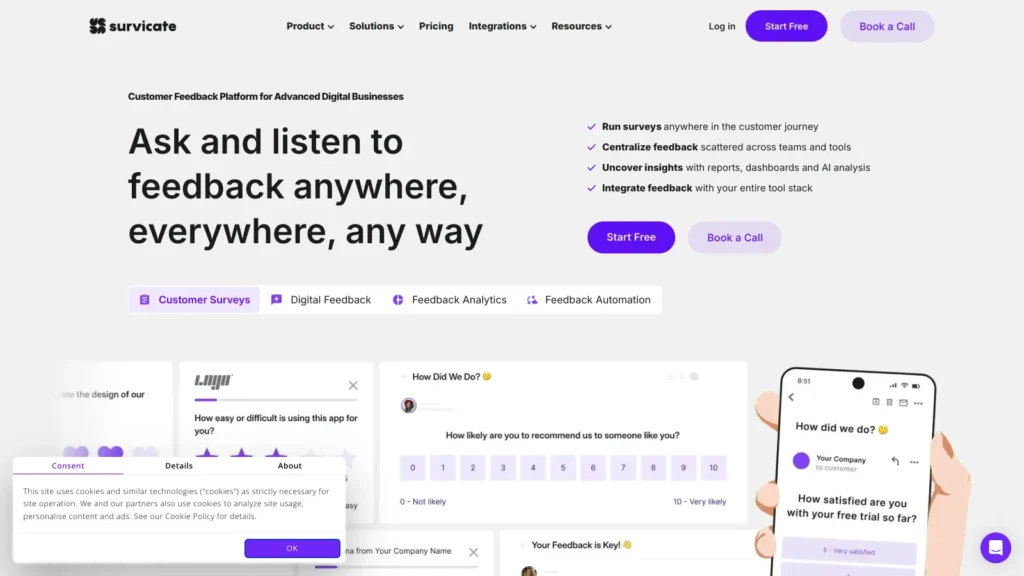 Customer Feedback Platforms: A Detailed Examination of Survicate