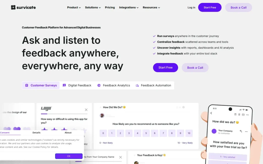Customer Feedback Platforms: A Detailed Examination of Survicate